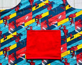 Boy’s Spider-Man Apron/Child’s Apron/Kids Apron/FREE SHIPPING