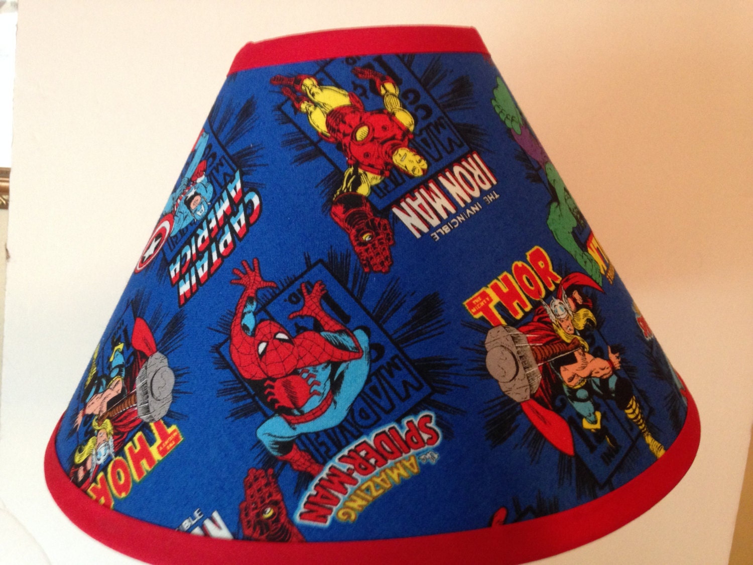 Marvel Comics Superheroes Fabric Childrens Lamp Shade/Children's Gift