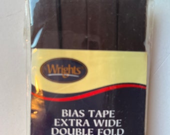 Wrights Seal Brown Extra Wide Double Fold Bias Tape  1/2”  3 yds