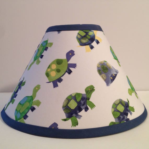 Turtles Children S Fabric Lamp Shade Turtle Lampshade Baby Gift Free