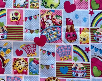 Shopkins Patchwork Fabric