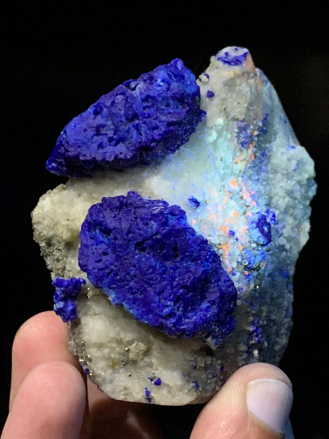 Lazurite on Matrix – Royal Blue Elegance in Natural Form - Etsy