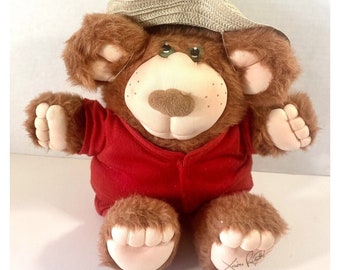 Furskins Bear Dudley Plush Xavier Roberts Vintage 14 Inch