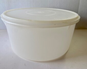 Vintage Tupperware 256-8 Large Carry All 12 in wIth Lid