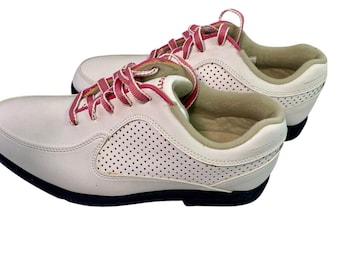FootJoy Junior Girls Golf Shoes Pink White Size 6M