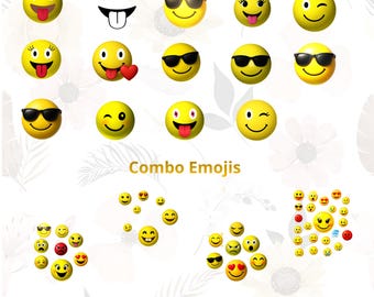 Cyfrowe zasoby emoji i pakiety projektów graficznych svg-png