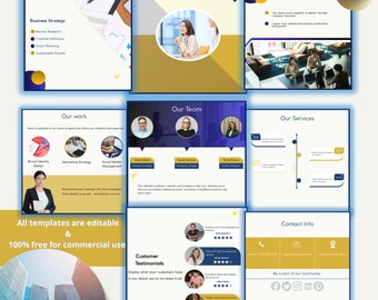 Modern Instagram Carousel Template-Editable Canva Design for Business  Marketing