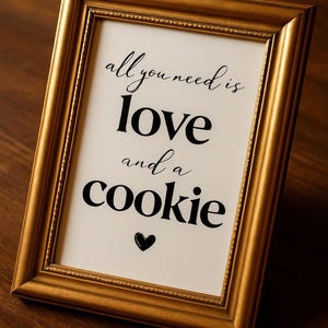 Cookie Table Sign Wedding, Cookie Bar Template, Cookie Table, Wedding Signage, Cookies, Editable Template, DIY Bride, 8x10 Sign