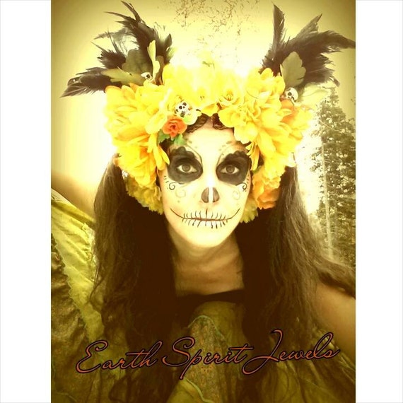 Items similar to SALE!!! FALL SALE!!! Day of The Dead Sugar Skull Hair