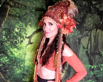 Medieval Lily Fairy Witch Headdress