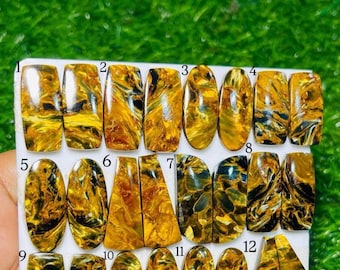 Pietersita Multi Natural 100% - Cabujón de Pietersita Multi de Alta Calidad - Piedra preciosa suelta para la fabricación de joyas