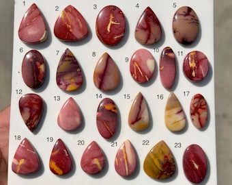 Natural Mookaite Jasper Gemstone | Polished Australian Crystal for Jewelry Making
