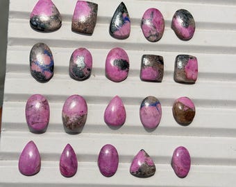 Cobalt Calcite Pink Crystal Heart Healing Stone | Raw Mineral Collector Gemstone