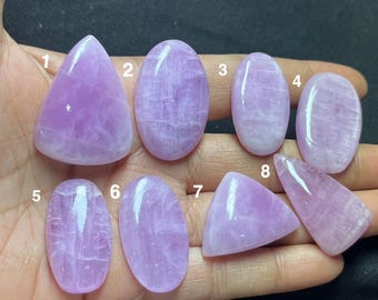 Kunzite A One Quality 100% Natural Kunzite Cabochon Loose Gemstone For Making Jewelry