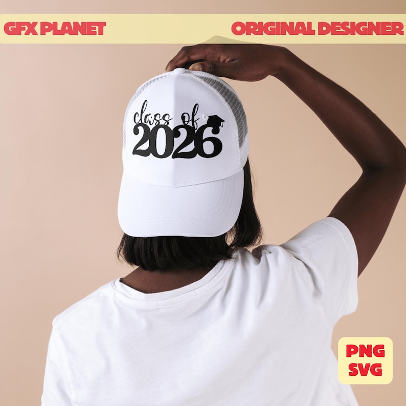 Graduation 2026 SVG PNG Bundle, Graduation Cap Cut Files (instant ...