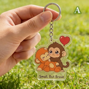 Acrylic Bag Pendant, Monkey Gibbon Gorilla Doll Keychain, Ugly Item, Backpack Hangup Gift