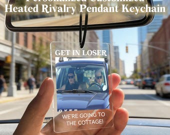 He*ted Riv*lry Acrylic Keychain Pendant, Personalized Customized Photos, Movie Lines