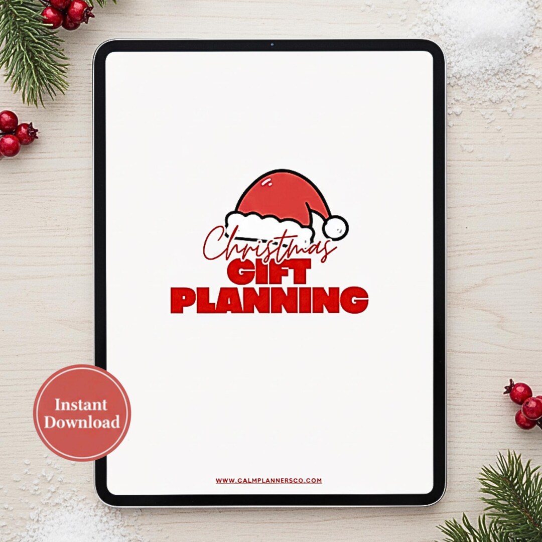 Christmas Gift Tracker Spreadsheet | Holiday Budget Planner | Gift List ...
