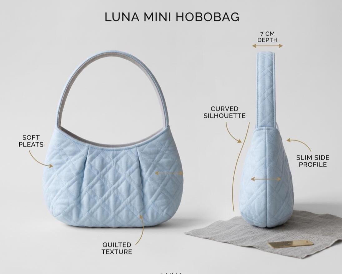 Crescent Hobo Bag Sewing Pattern PDF, Slouchy Shoulder Bag Pattern ...
