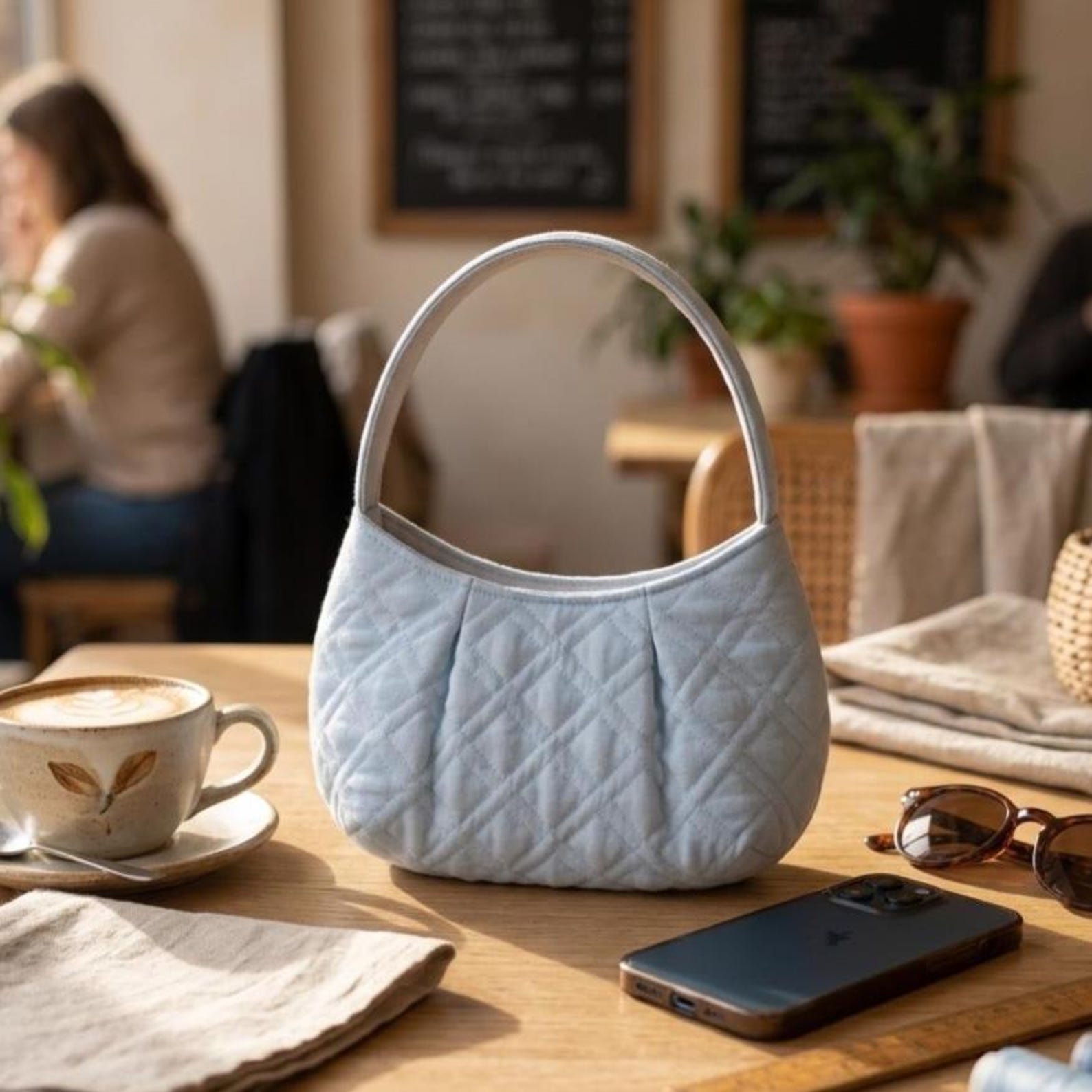 Crescent Hobo Bag Sewing Pattern PDF, Slouchy Shoulder Bag Pattern ...