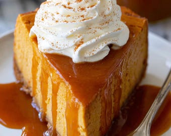 Pumpkin Cheesecake Recipe – Easy Fall Dessert (Instant Download PDF)