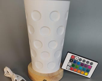 Dubbeglas Lampe mit Akku und Fernbedienung