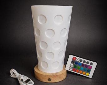 Dubbeglas Lampe mit Akku und Fernbedienung