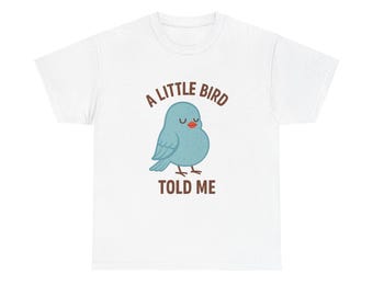 Bird Shirt Funny Clever Gift – Cute Animal Tee for Bird Lovers, Smart Humor, Book Meme, Witty Nerd Shirt, Casual Joke Graphic Tee, Wordplay