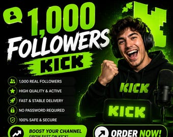 Aumente sua base de 1000 seguidores | Seguidores reais e ativos | Entrega instantânea | Crescimento rápido e estável