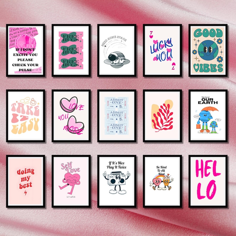 Trendy Wall Art Print Set • 600+ Designs (digital Download) - Etsy New ...