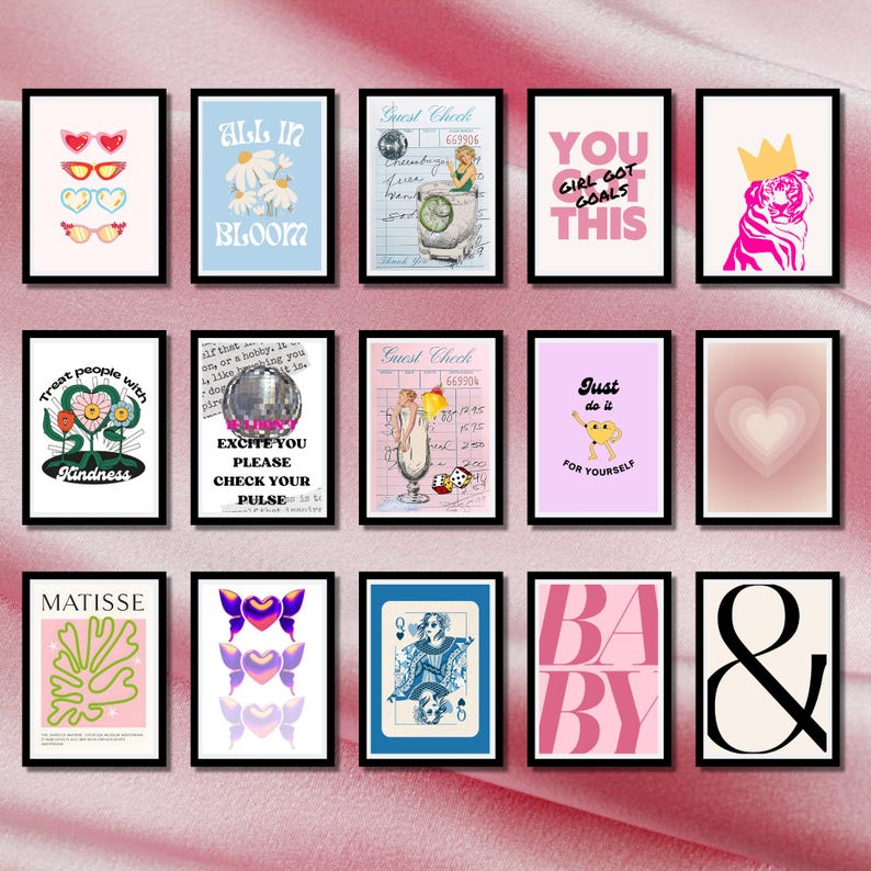 Trendy Wall Art Print Set • 600+ Designs (digital Download) - Etsy New ...