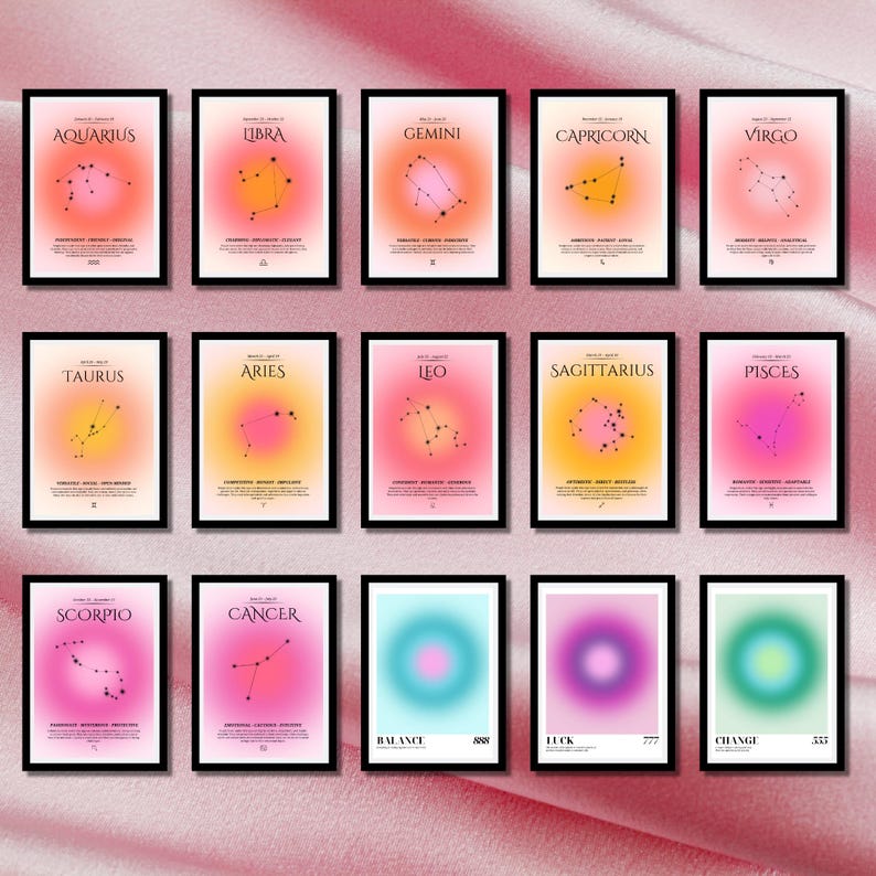 Trendy Wall Art Print Set • 600+ Designs (digital Download) - Etsy New ...