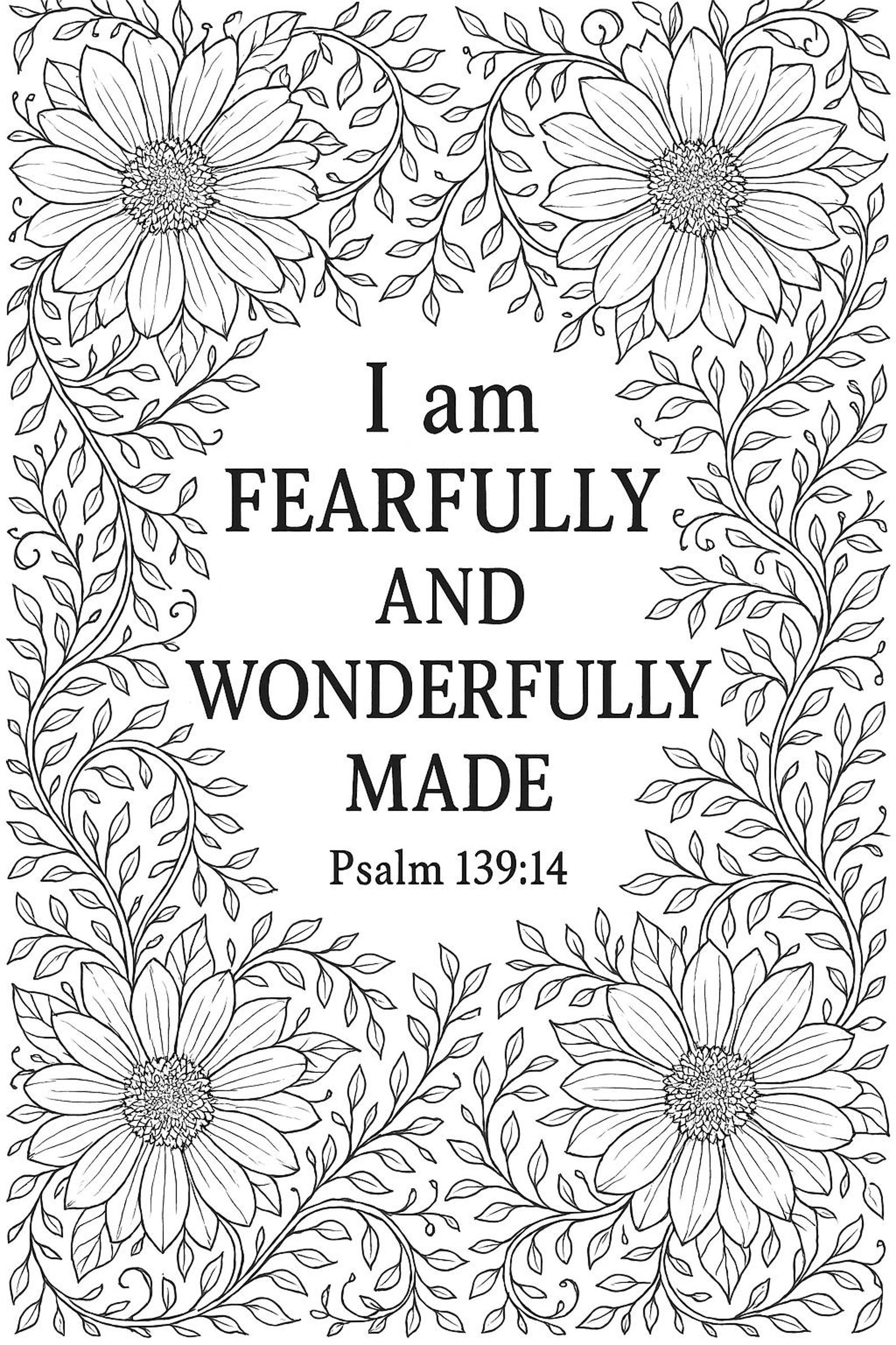 Christian Adult Coloring Pages Bundle: 5 Printable Bible Verse Designs ...