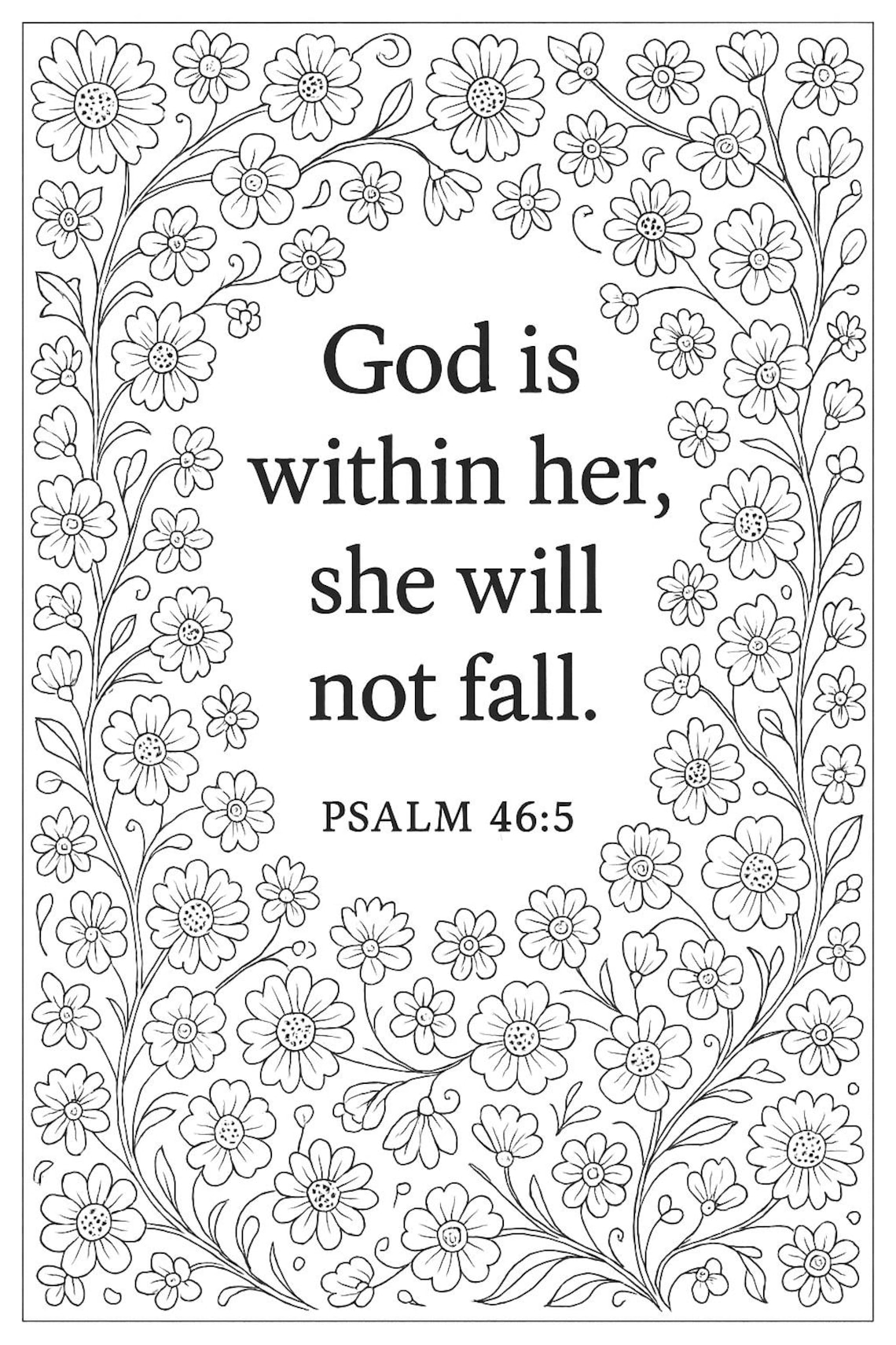 Christian Adult Coloring Pages Bundle: 5 Printable Bible Verse Designs ...