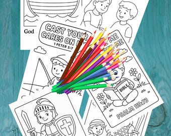 Páginas para colorear cristianas para niños (imprimibles)