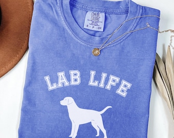 Comfort Colors Labrador Retriever T-Shirt, Lab Life TShirt, Lab Lover Tee, Lab Mom Shirt, Lab Lover Gift
