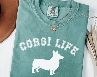 Komfort Farben Corgis T-Shirt, Corgis Leben TShirt, Pembroke Welsh Corgis Liebhaber Tee, Corgis Mama Shirt, Corgis Hund Liebhaber Geschenk
