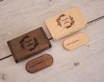 Personalised Wedding USB Custom USB with Box Digital File
