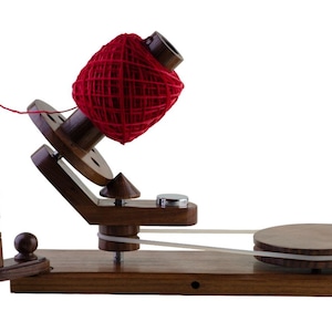 Rosewood Yarn Winder – Large Wooden Ball Winder for Knitting & Crocheting | Heavy-Duty Natural Skein Winder | Perfect Christmas Gift
