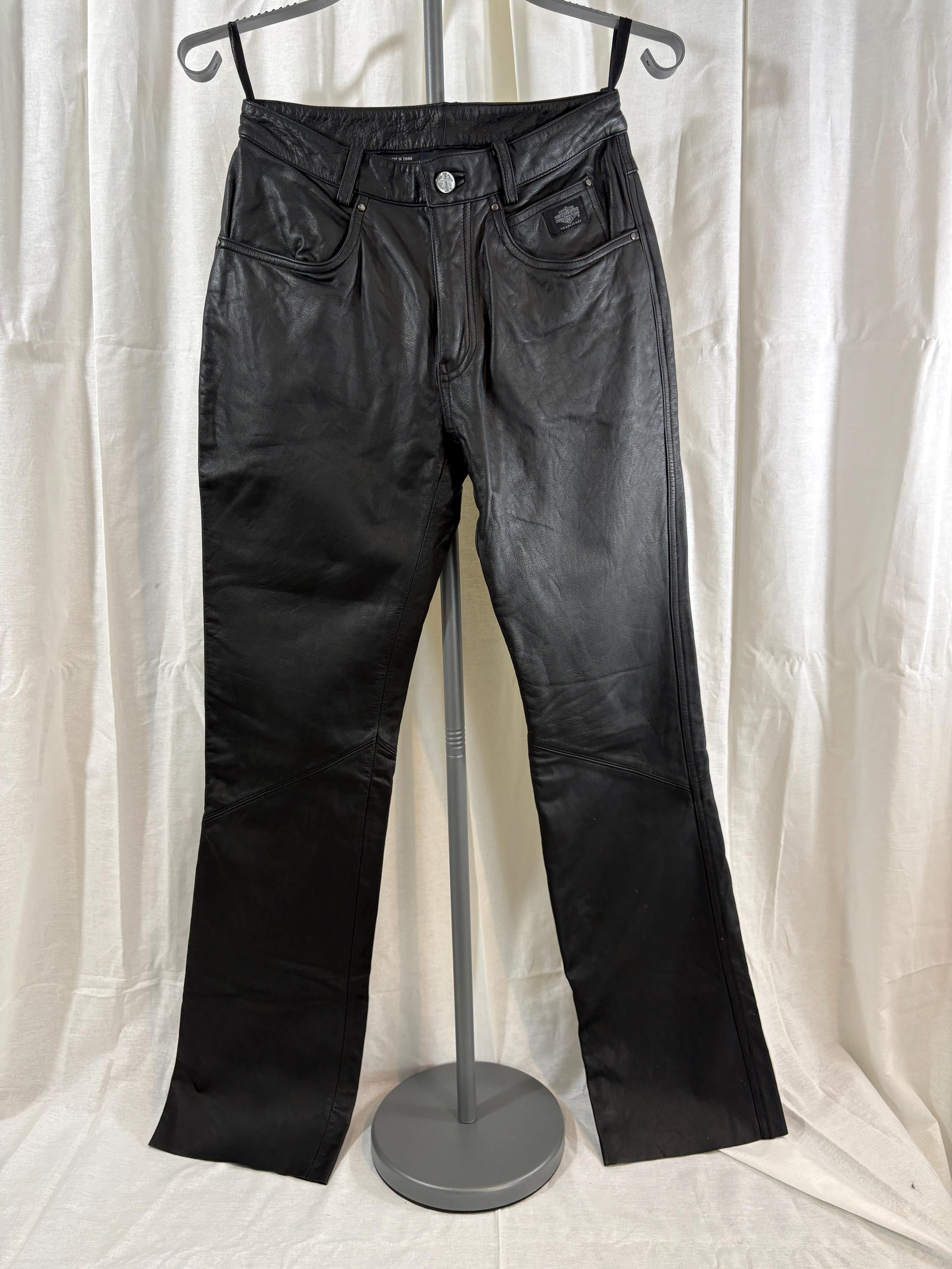 アクセサリー 80's Harley Davidson biker leather pants Vintage Harley Davidson Leather Pants - Etsy