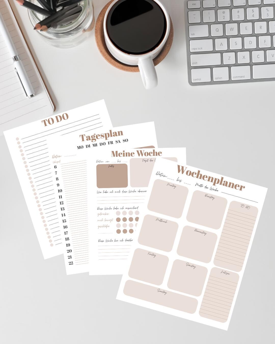 Minimalist Weekly Planner - Printable PDF (undated), A4 for Printing - Etsy