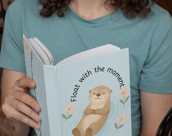 Otter Inbunden Journal – Självvård, Terapi, Mindfulness Anteckningsbok