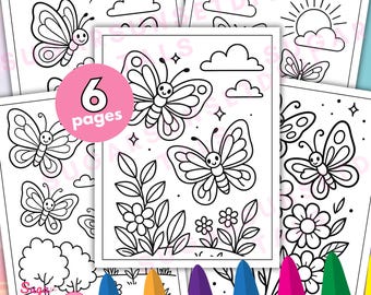 Butterfly Coloring Pages for Kids: Printable Activity Sheets (PDF Download)