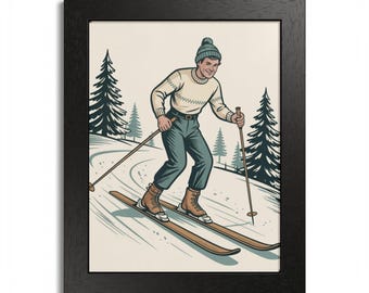 ヴィンテージスキーポスター - コーラルスキー＆スノーボード