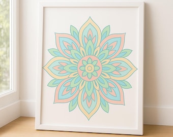 33 Mandala Coloring Pages – Printable Digital Download for Adults