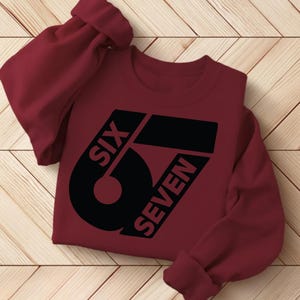 Six Seven 67 PNG SVG Cut File, Funny Viral Meme 67 Svg for Cricut Silhouette, Gen Alpha Trendy Printable Png for Shirts Mugs Crafts image 5
