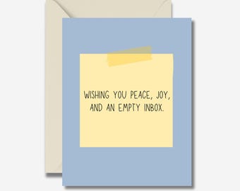 Funny Holiday Card for Coworker, Friend, Family
