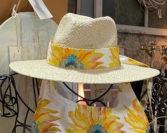 Sunflower Hat! Pretty Hat for Spring & Summer Weddings!