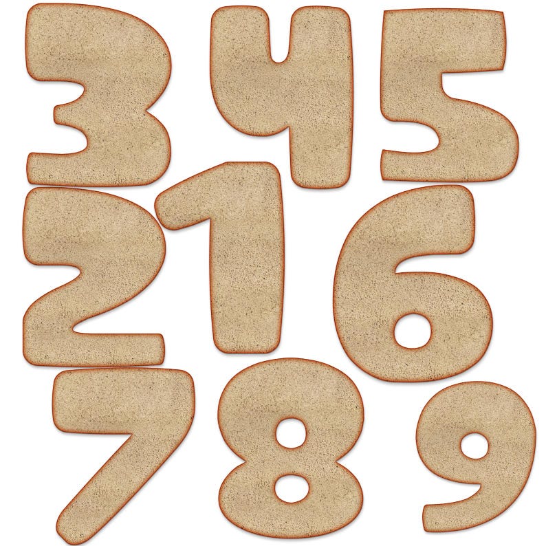 Bread Alphabet Letters & Numbers Set – Cute Bakery Style Uppercase ...