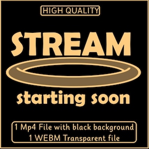 Starting Soon Animated Stream Screen | Loading Screen Overlay | Twitch, Kick & YouTube Stream Intro | MP4 | DVD Parody